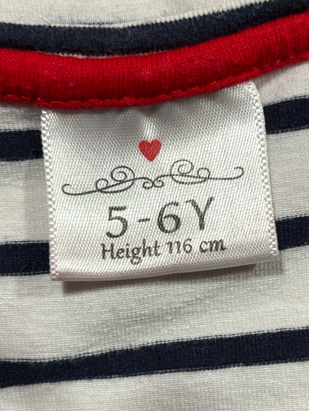 Girls Striped Pocket Casual Dress with Pink Ladybug Pockets